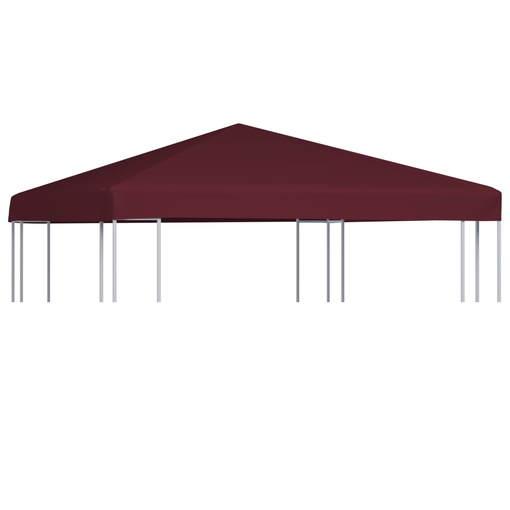 Cobertura de gazebo 310 g/m² 3x3 m bordô