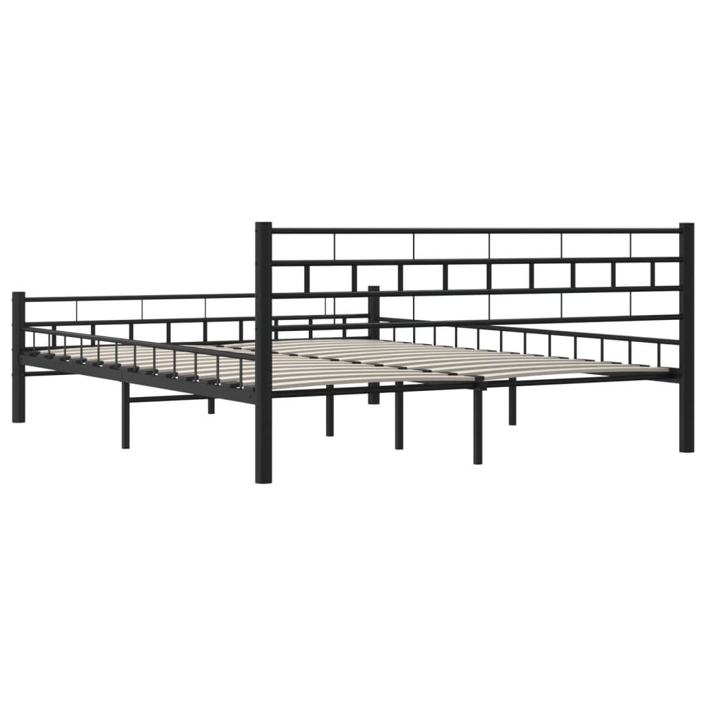 Estrutura de cama aço 160x200 cm preto