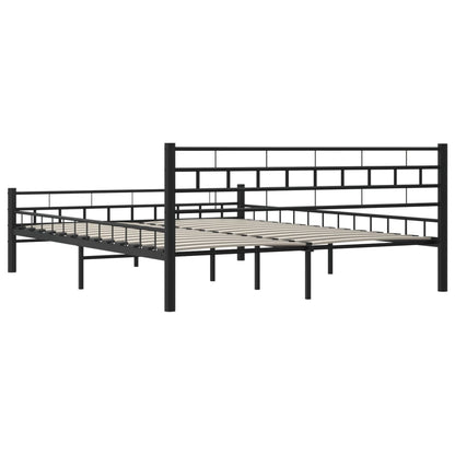 Estrutura de cama aço 160x200 cm preto