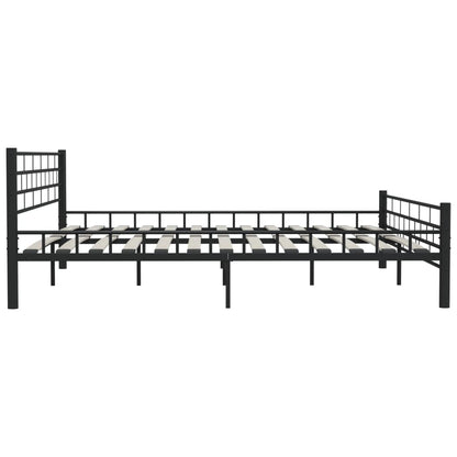 Estrutura de cama 200x200 cm aço preto