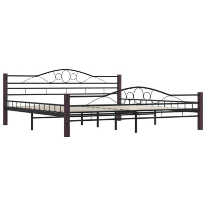 Estrutura de cama metal 180x200 cm preto