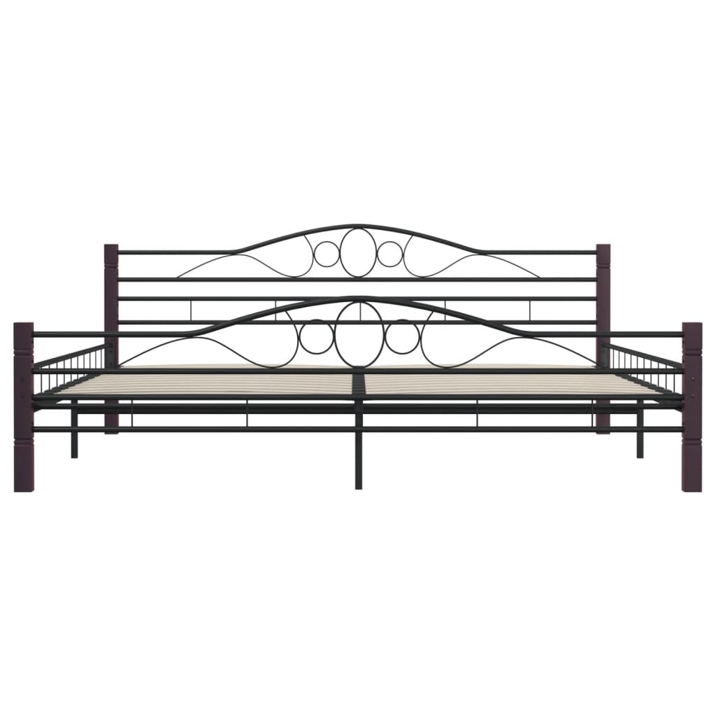 Estrutura de cama metal 180x200 cm preto