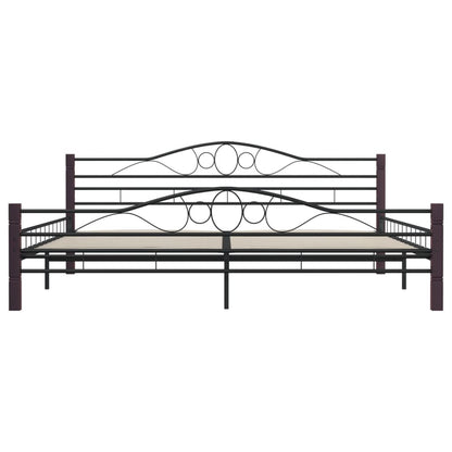 Estrutura de cama metal 180x200 cm preto