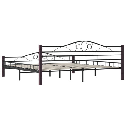 Estrutura de cama metal 180x200 cm preto