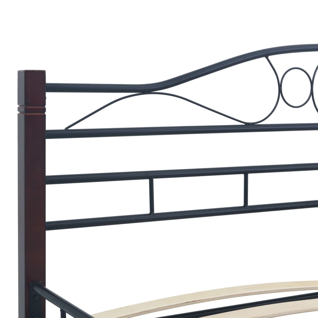 Estrutura de cama metal 180x200 cm preto