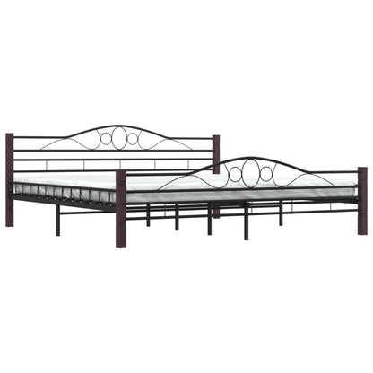 Estrutura de cama 200x200 cm metal preto