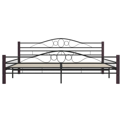 Estrutura de cama 200x200 cm metal preto