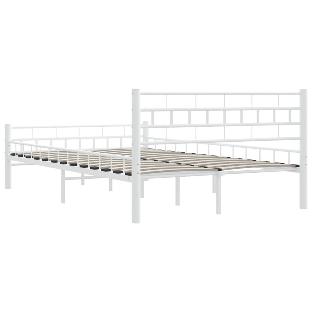 Estrutura de cama 120x200 cm metal branco