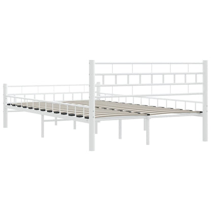 Estrutura de cama 120x200 cm metal branco