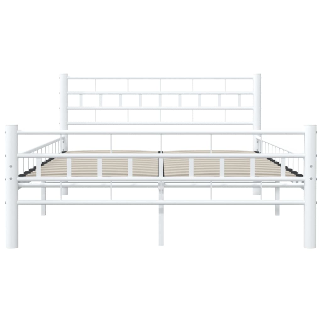 Estrutura de cama metal 140x200 cm branco