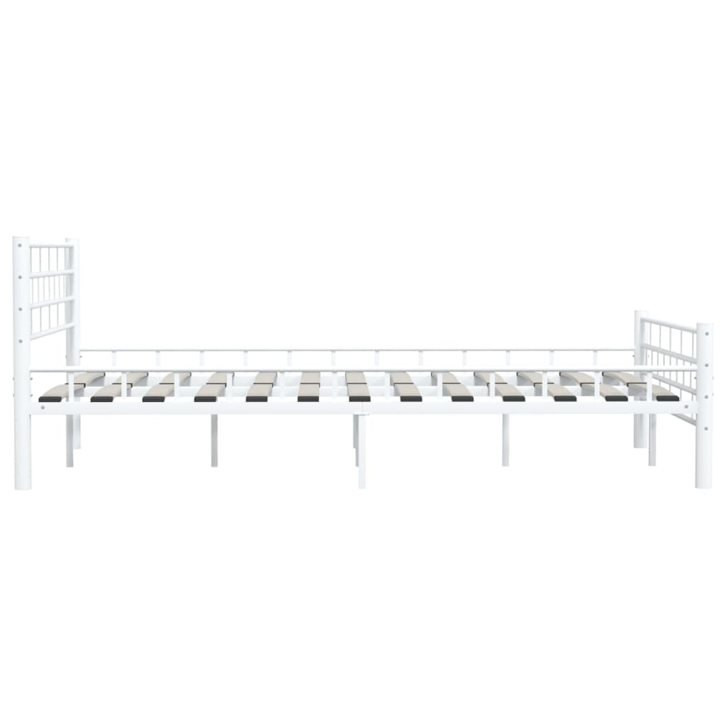 Estrutura de cama metal 140x200 cm branco