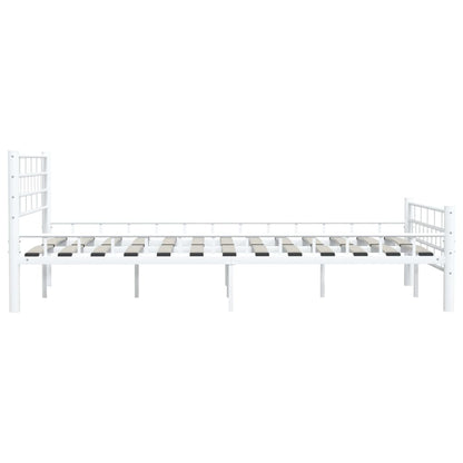 Estrutura de cama metal 140x200 cm branco