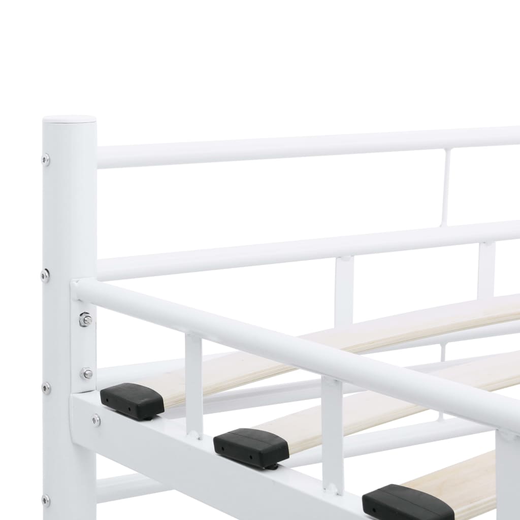 Estrutura de cama metal 140x200 cm branco