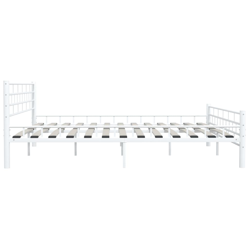 Estrutura de cama 200x200 cm metal branco