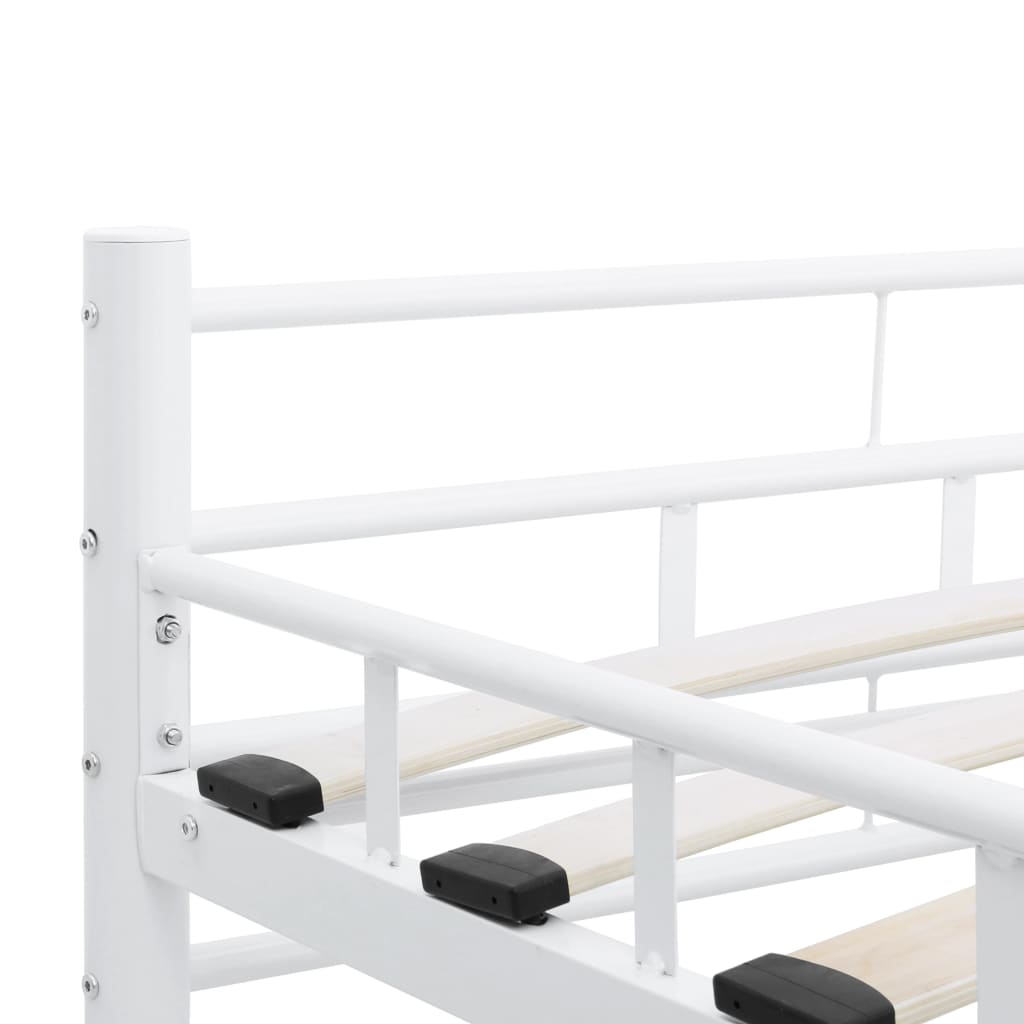 Estrutura de cama 200x200 cm metal branco