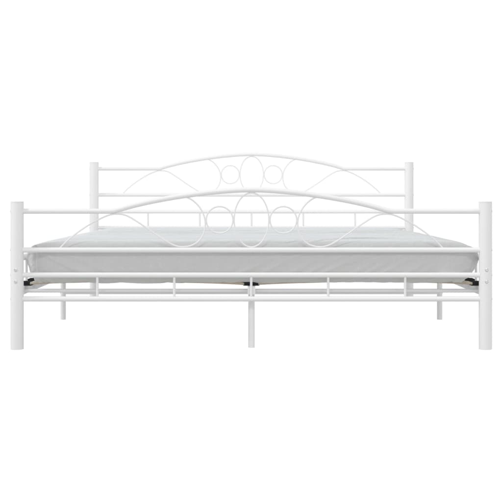 Estrutura de cama 180x200 cm metal branco