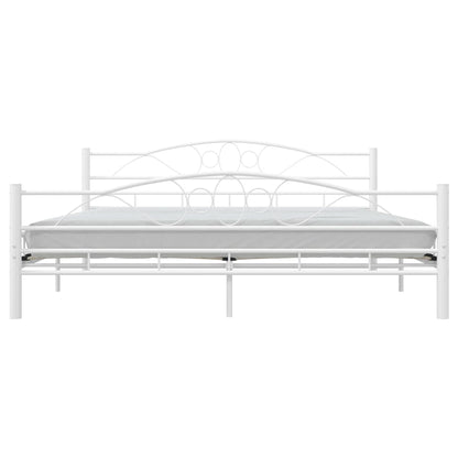 Estrutura de cama 180x200 cm metal branco