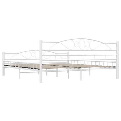 Estrutura de cama 180x200 cm metal branco