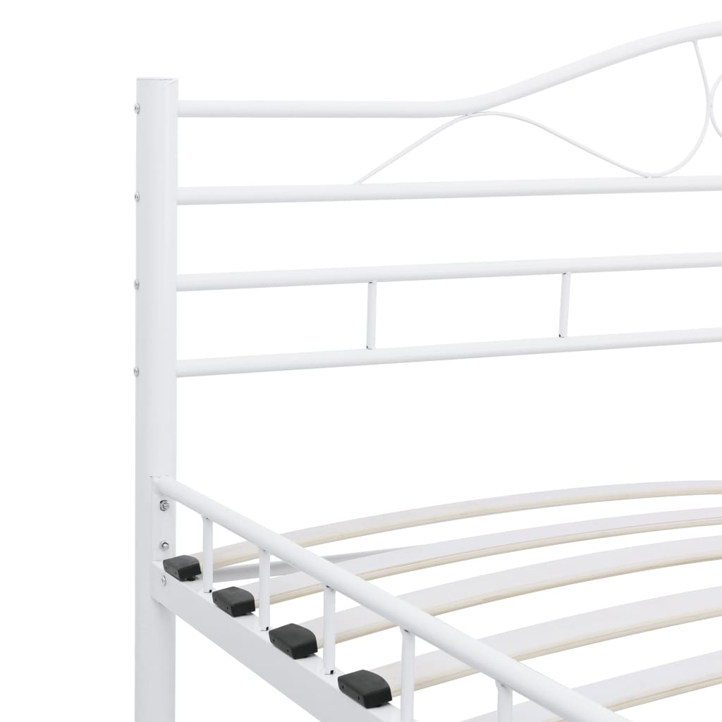 Estrutura de cama 180x200 cm metal branco