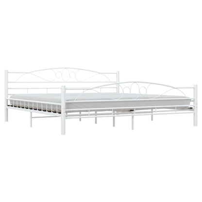 Estrutura de cama 200x200 cm metal branco