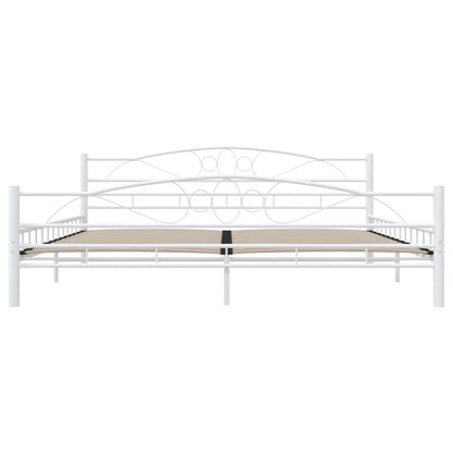 Estrutura de cama 200x200 cm metal branco