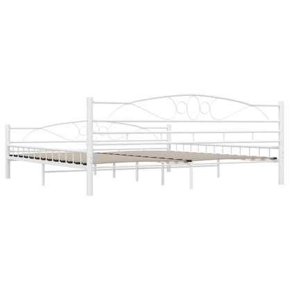 Estrutura de cama 200x200 cm metal branco