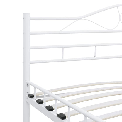 Estrutura de cama 200x200 cm metal branco