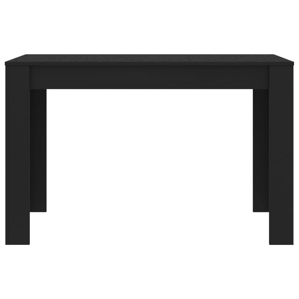 Mesa de Jantar Paola de 120 cm - Preto - Design Minimalista