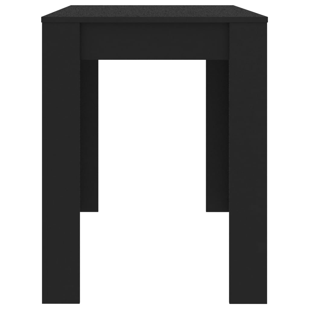 Mesa de Jantar Paola de 120 cm - Preto - Design Minimalista