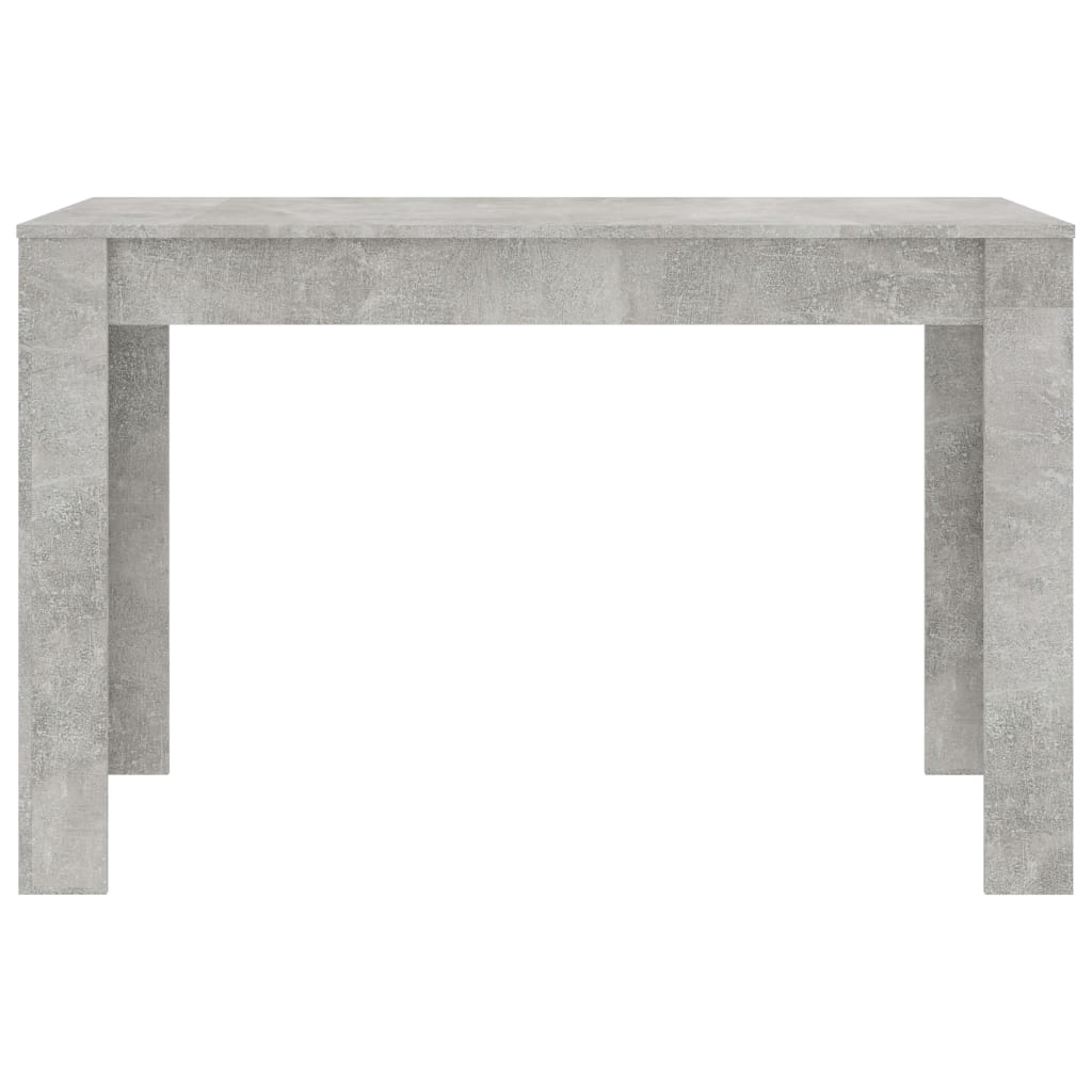 Mesa de jantar 120x60x76 cm contraplacado cinzento cimento