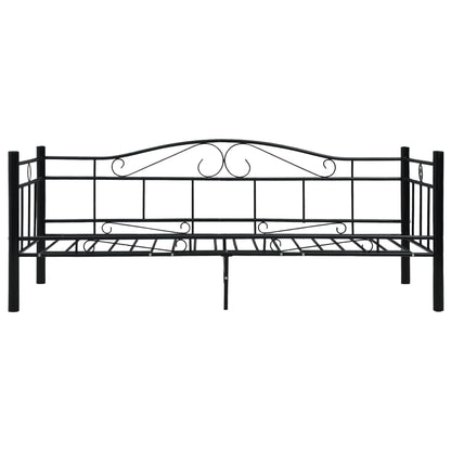 Estrutura sofá-cama 90x200 cm metal preto