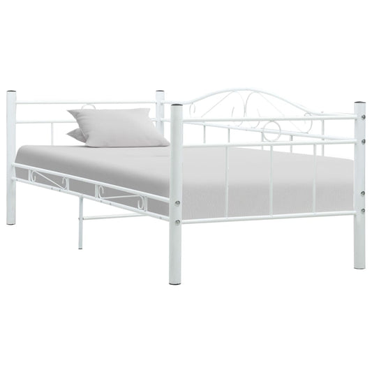 Estrutura sofá-cama 90x200 cm metal branco