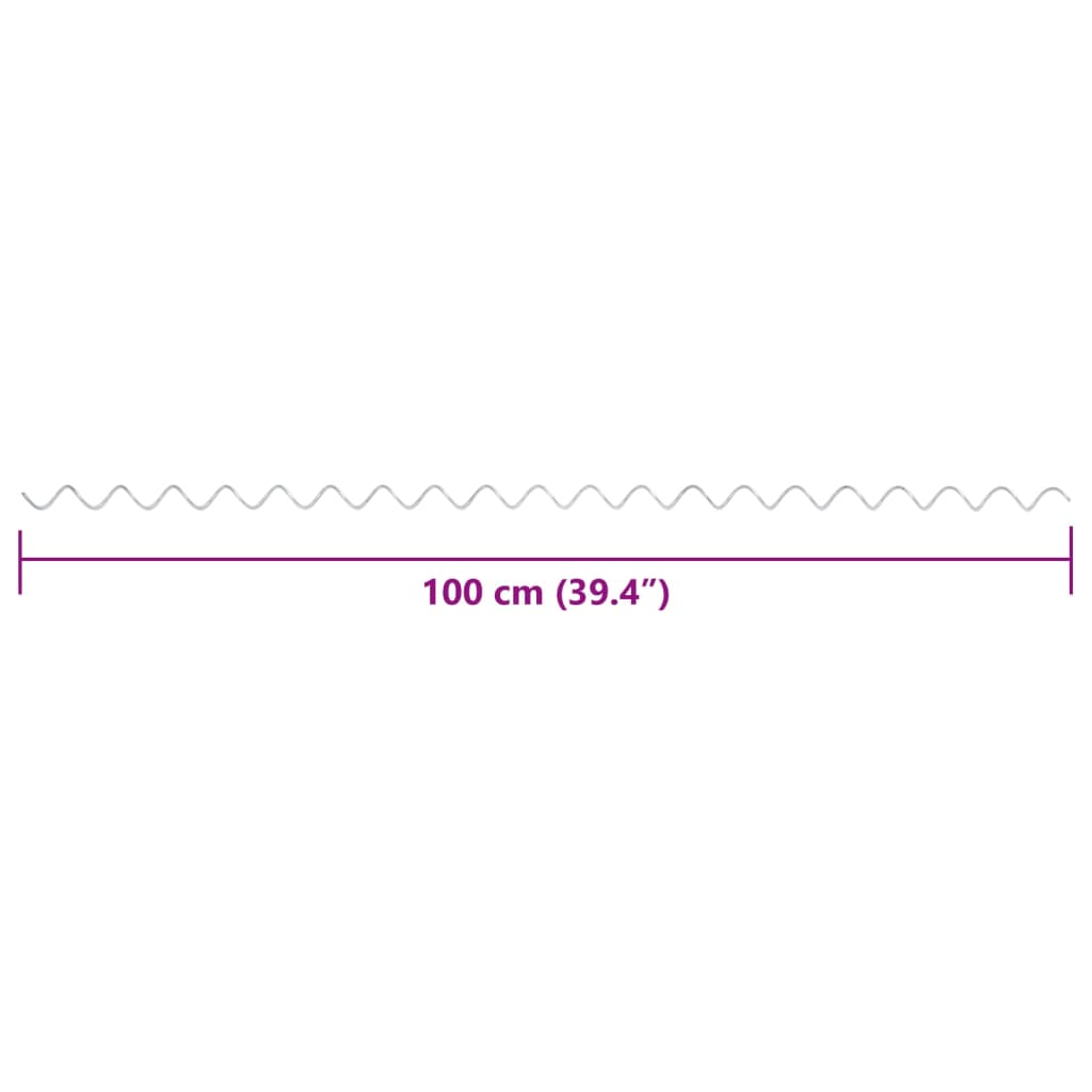 Espirais para gabião 24 pcs aço galvanizado 100 cm