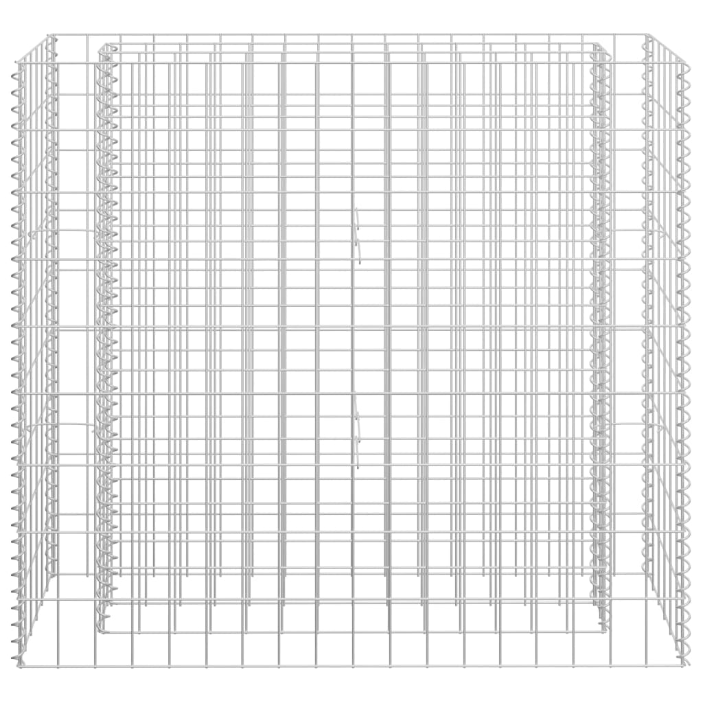 Canteiro elevado/cesto gabião 90x30x90 cm aço galvanizado