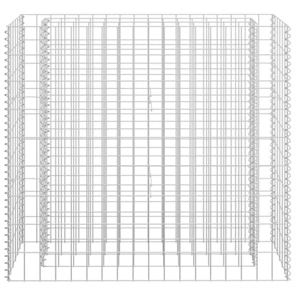 Canteiro elevado/cesto gabião 90x30x90 cm aço galvanizado