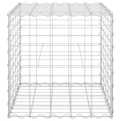 Canteiro elevado/cubo gabião 50x50x50 cm cm fio de aço