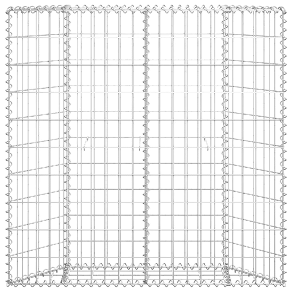 Canteiro elevado/cesto gabião trapézio 100x20x100cm aço galvan.