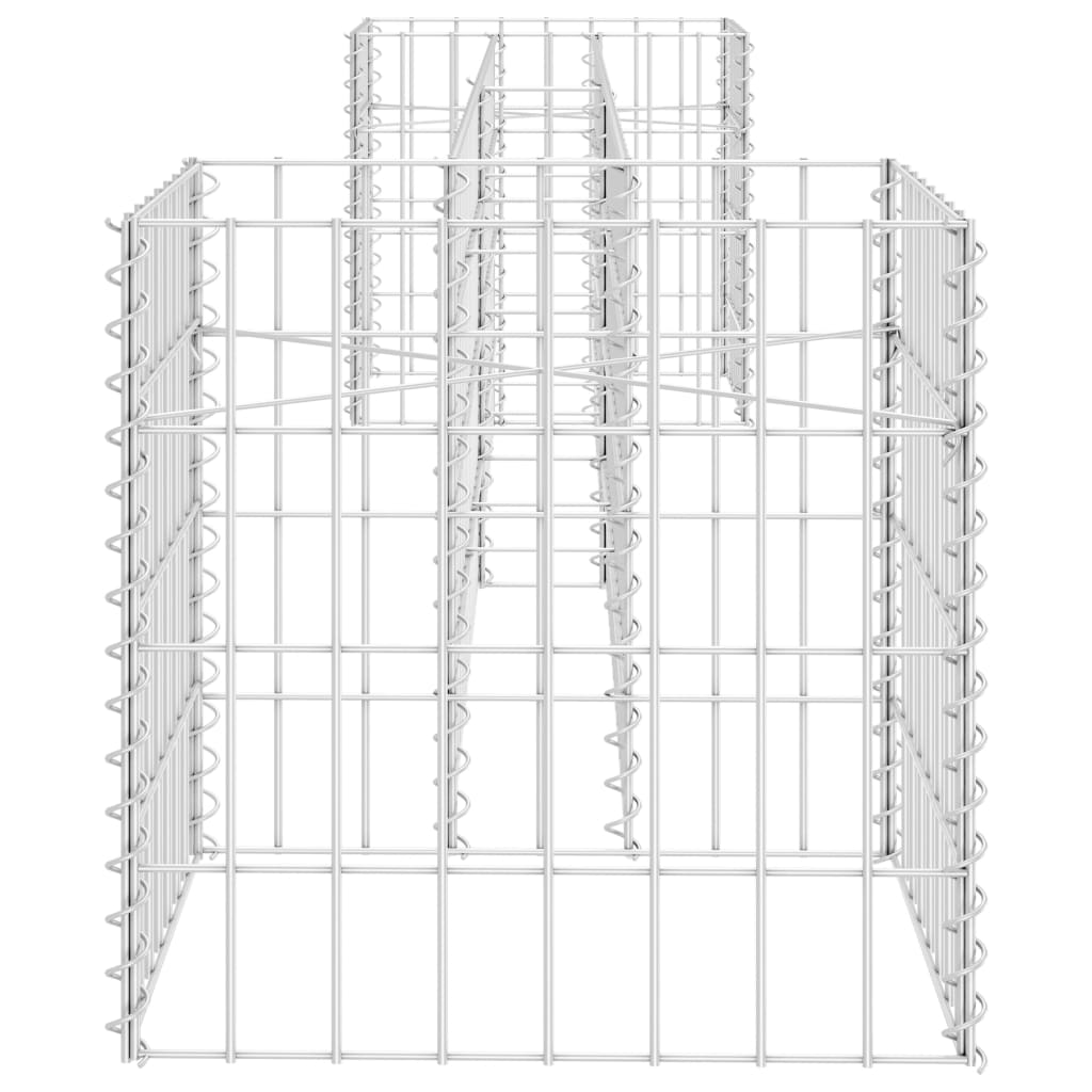 Gabião em forma de H fio de aço 260x40x40 cm