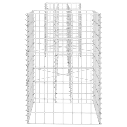 Gabião em forma de H fio de aço 260x40x60 cm