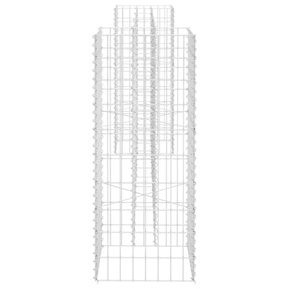 Gabião em forma de H fio de aço 260x40x100 cm