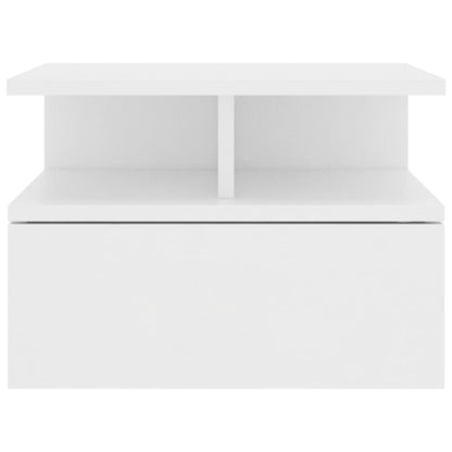 Mesa de cabeceira suspensa 40x31x27 cm contraplacado branco