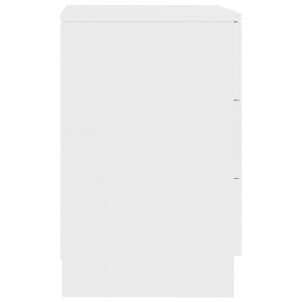 Mesa de cabeceira 38x35x56 cm contraplacado branco