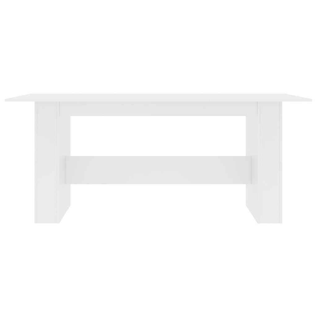 Mesa de Jantar Aqua - Cor Branco - 180x90x76 cm - Design Minimalista