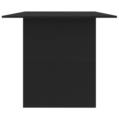 Mesa de Jantar Aqua - Cor Preto - 180x90x76 cm - Design Minimalista