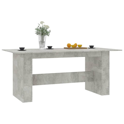 Mesa de Jantar Aqua - Cor Cinzento Cimento - 180x90x76 cm - Design Minimalista