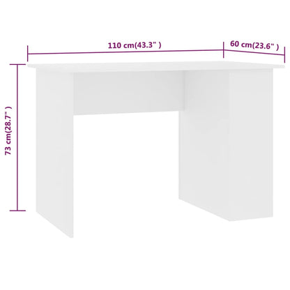 Secretária 110x60x73 cm contraplacado branco