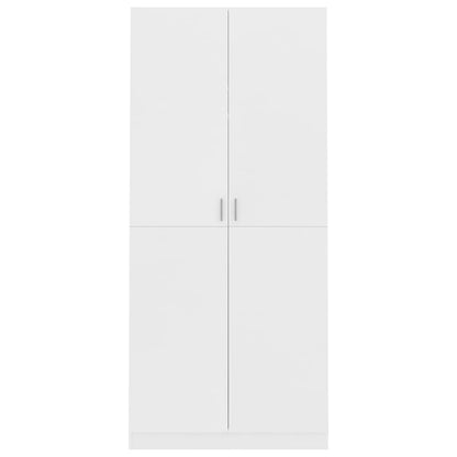 Roupeiro 90x52x200 cm contraplacado branco