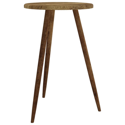 Mesa bistrô Ø50x76 cm MDF e ferro castanho-escuro