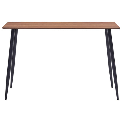 Mesa de jantar 120x60x75 cm MDF castanho