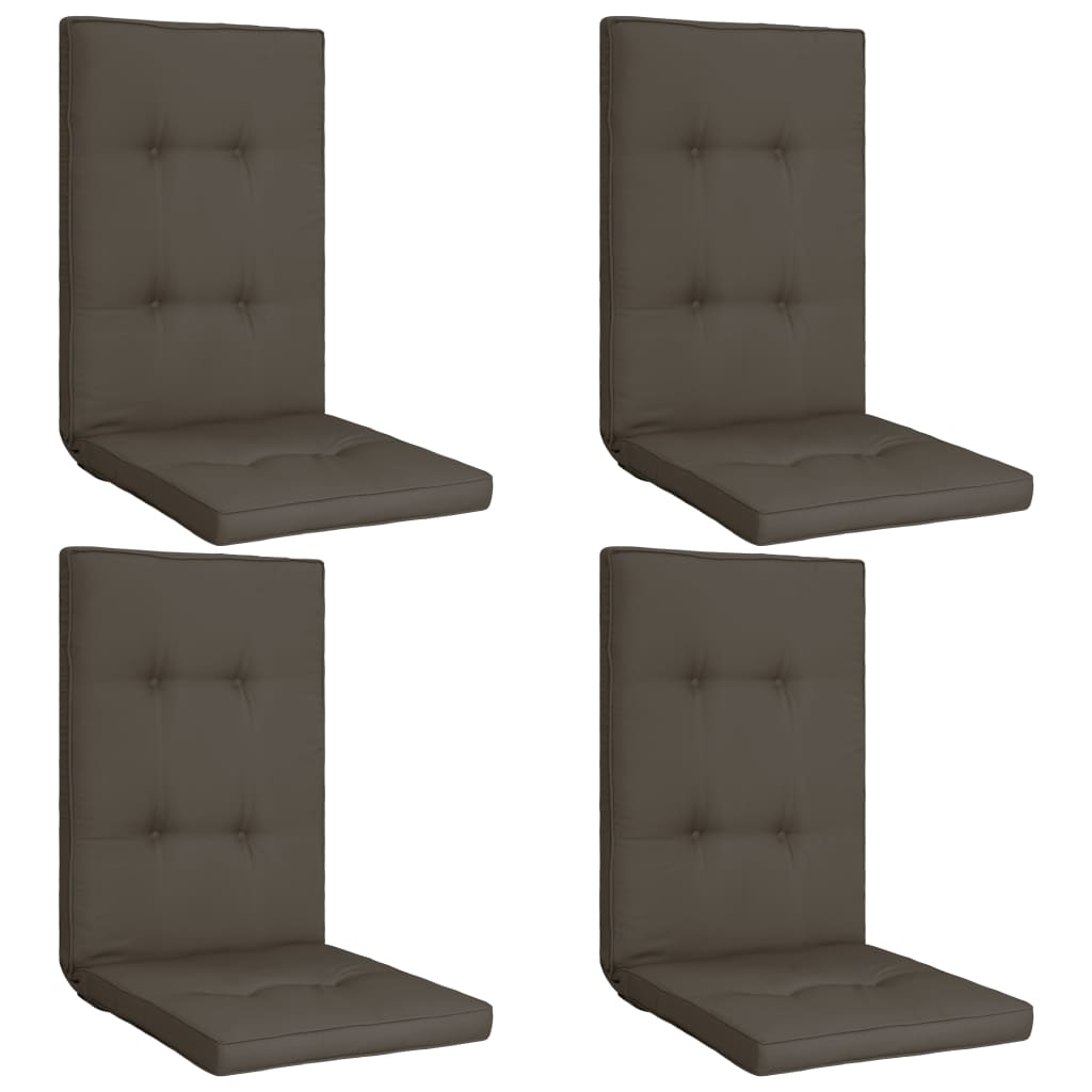 Almofadões para cadeiras de jardim 4 pcs 120x50x5cm antracite